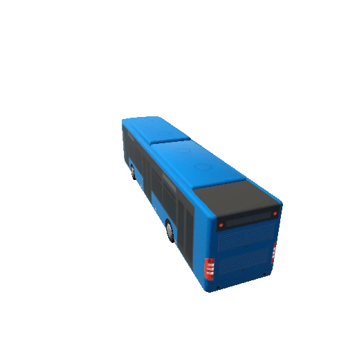 Bus Low Poly_Blue